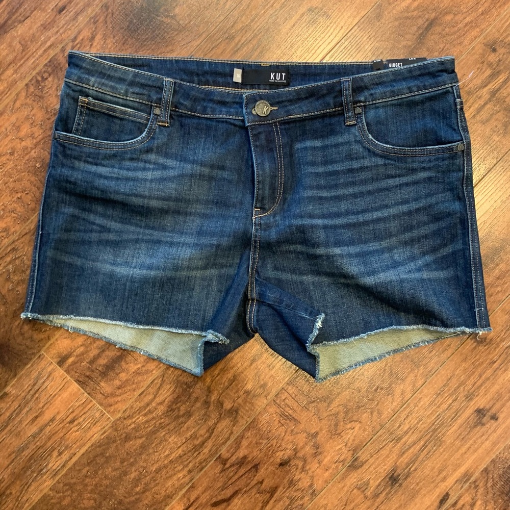 Kut from the Kloth GIDGET Fray Jean Short NWT